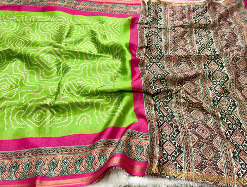 Ajrak Bandini Saree